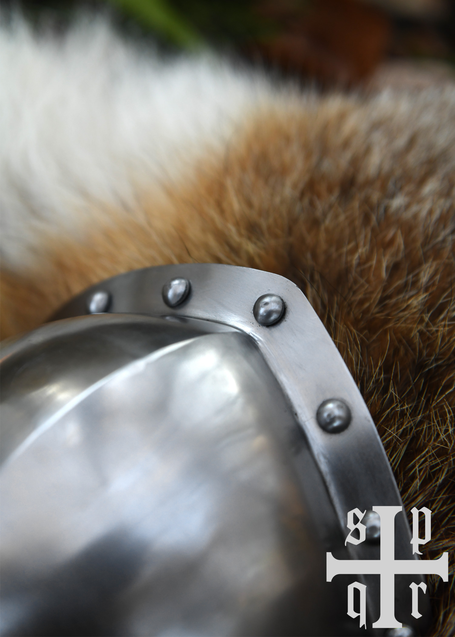 Medieval Elbow Caps, Pair, 2 mm Steel, 15th Century