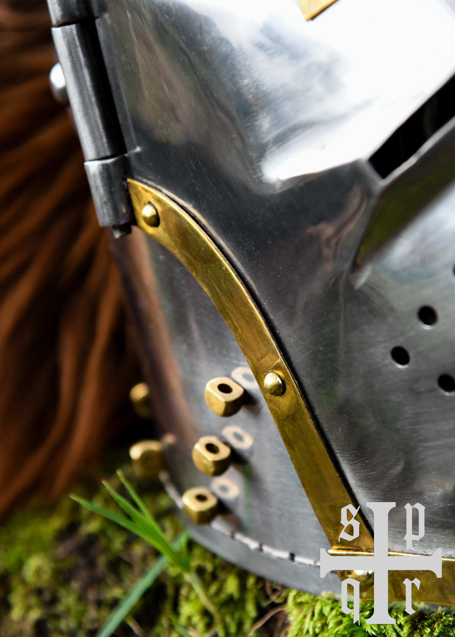Houndskull Bascinet, Medieval Helmet, ca. 1370, 1.6 mm Steel