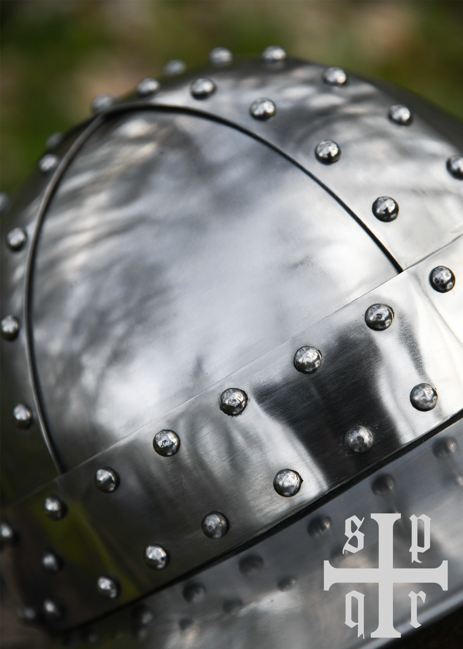 Banded Kettle Hat with Cheek Guards, 14th C., 1.6 mm Steel