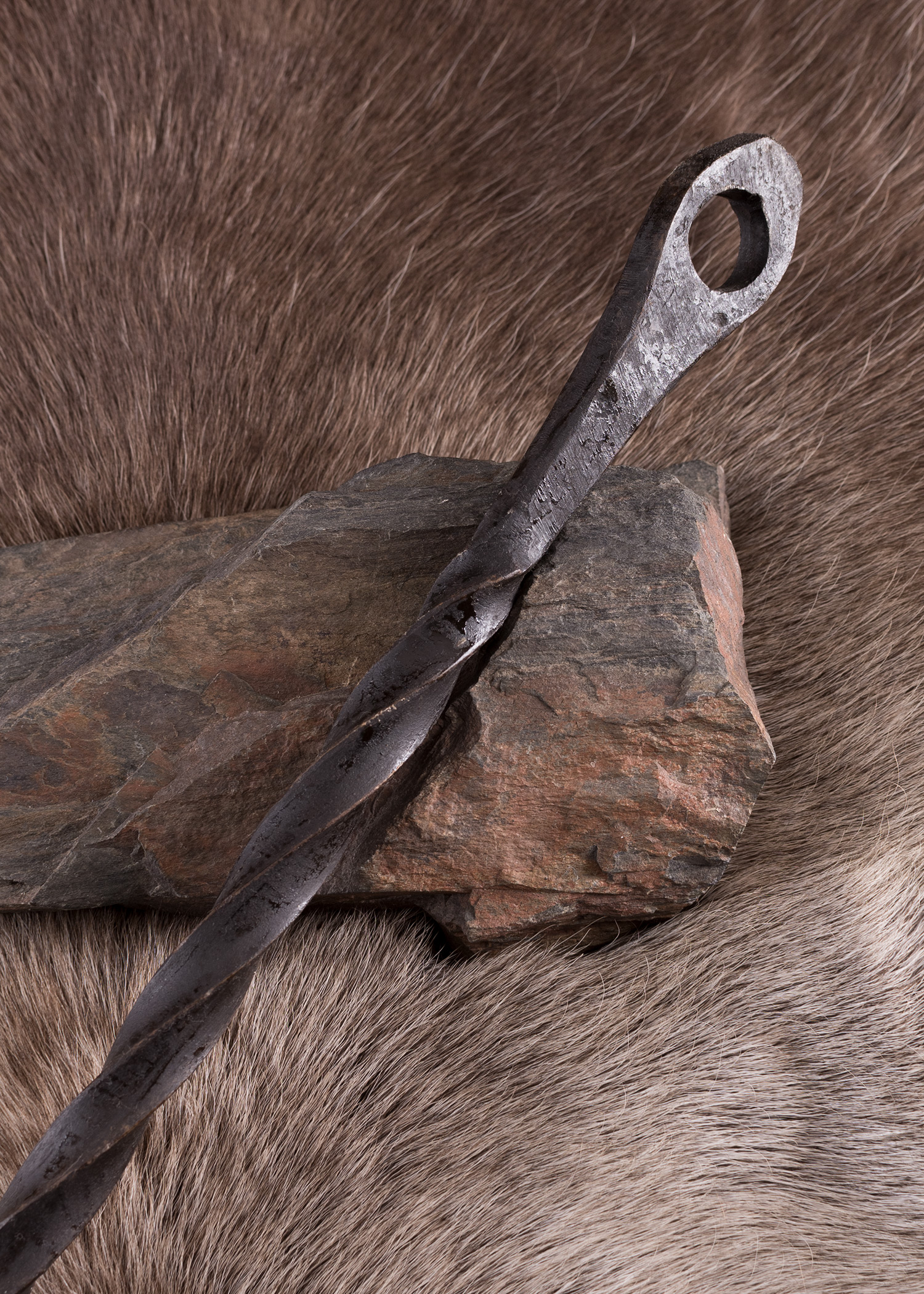 Steel Rod for Medieval Camp, Twisted, 170 cm
