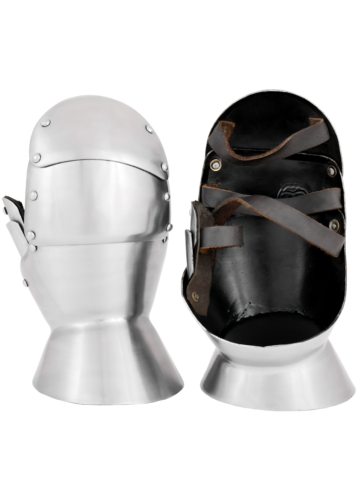 Milanese Mitten Gauntlets, 2 mm Steel, Pair