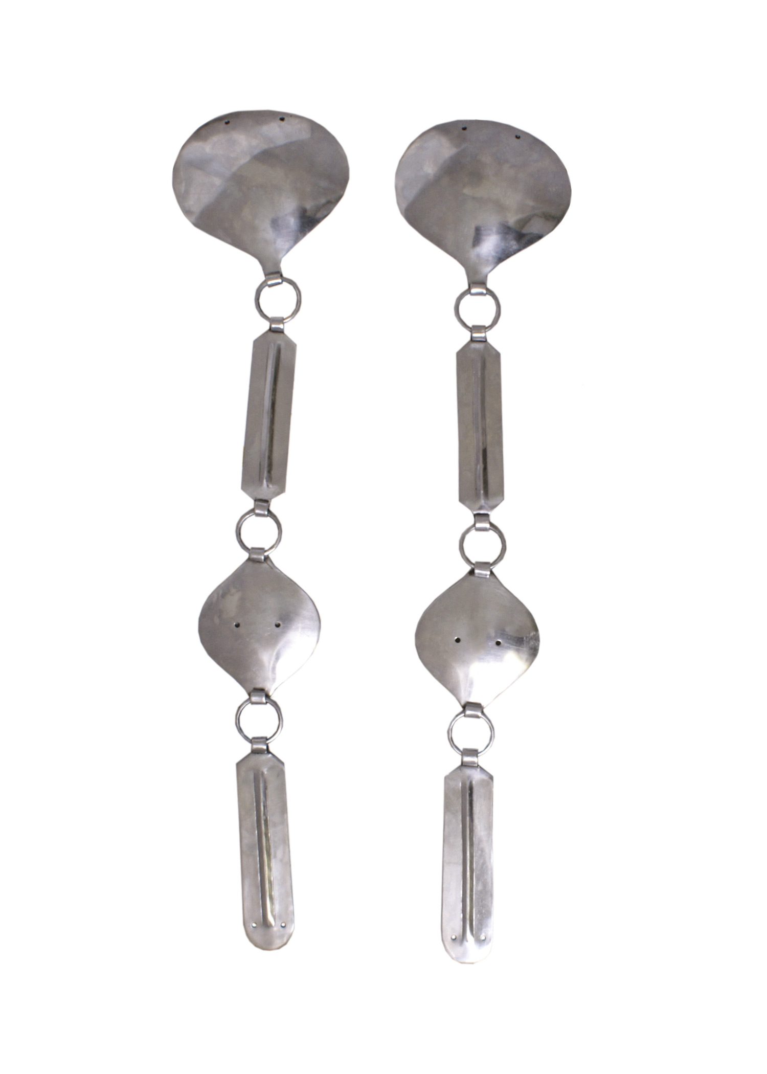 Pair of Jack-chains with mid rib, 2mm steel