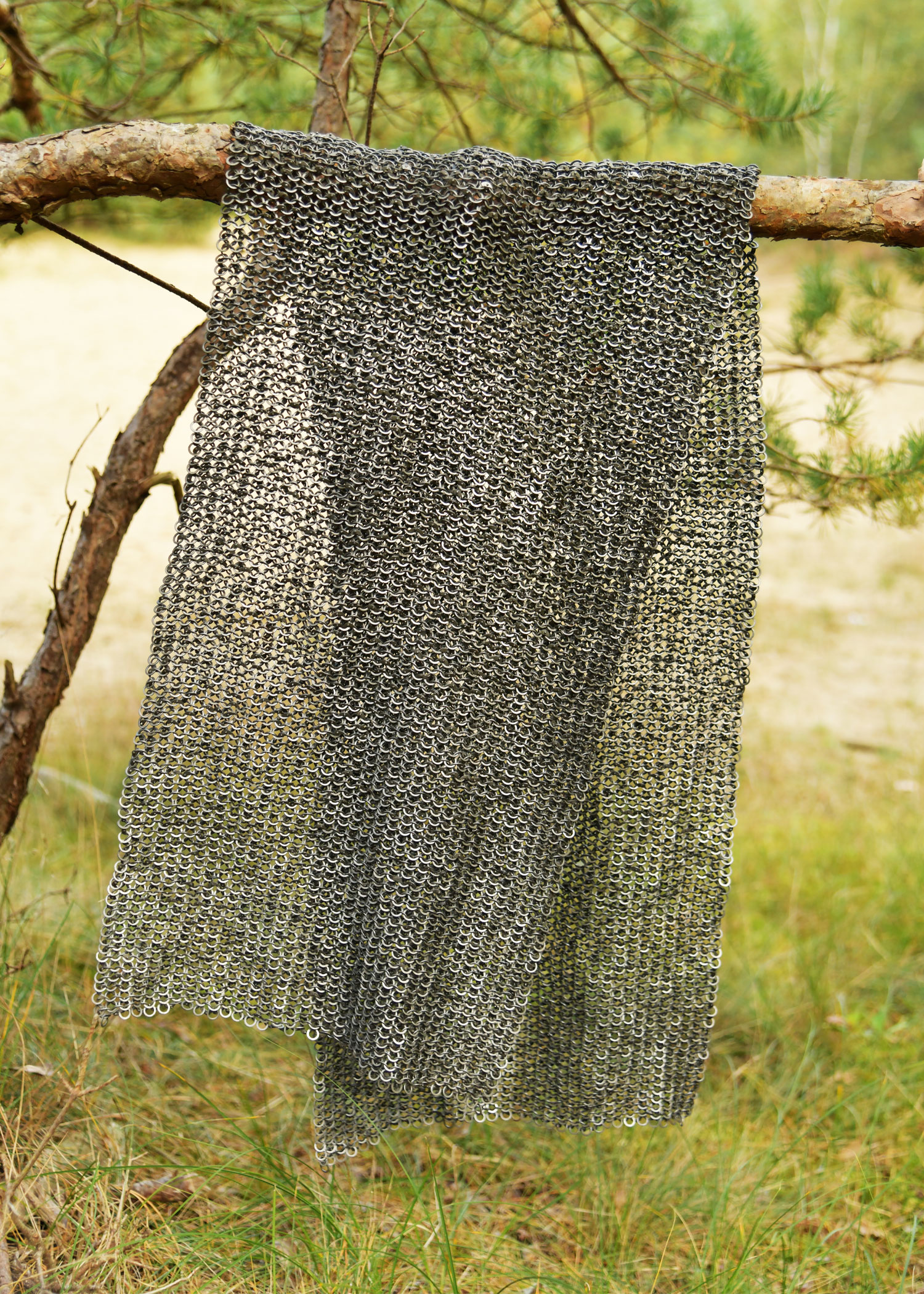 RM Skirt, 55 x 15", riveted/punched mixed, ID 6mm, natural"