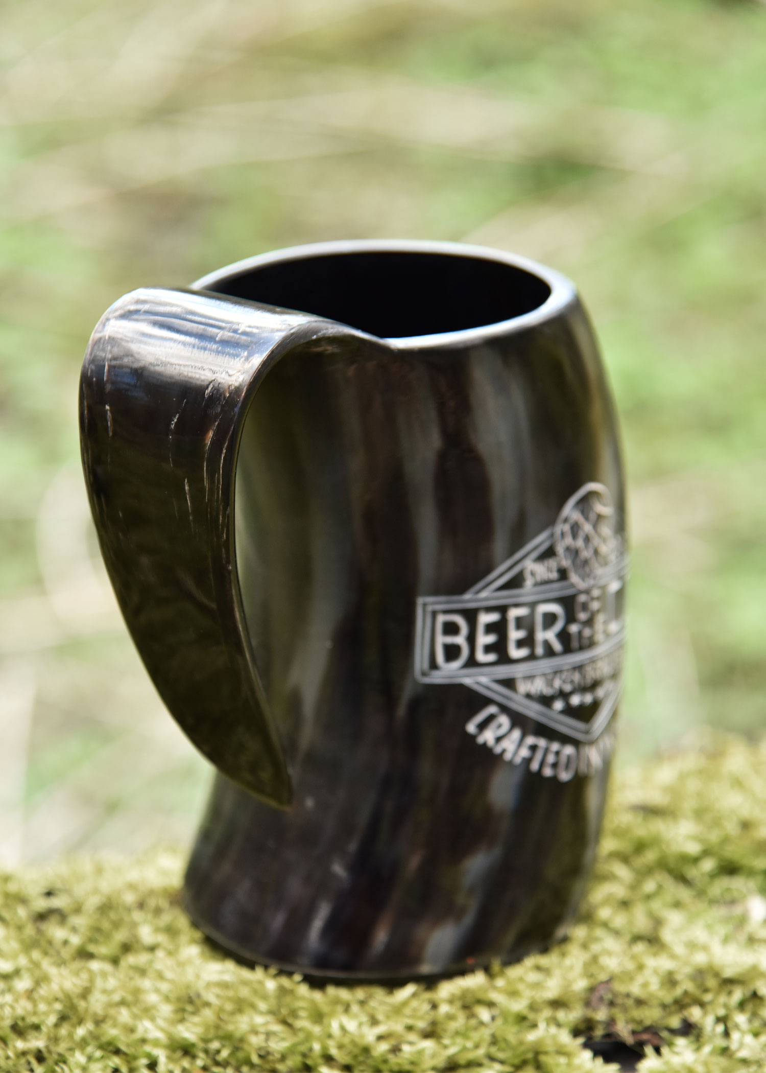 Beer Mug from horn - Beer of the Gods, Wacken Brewery