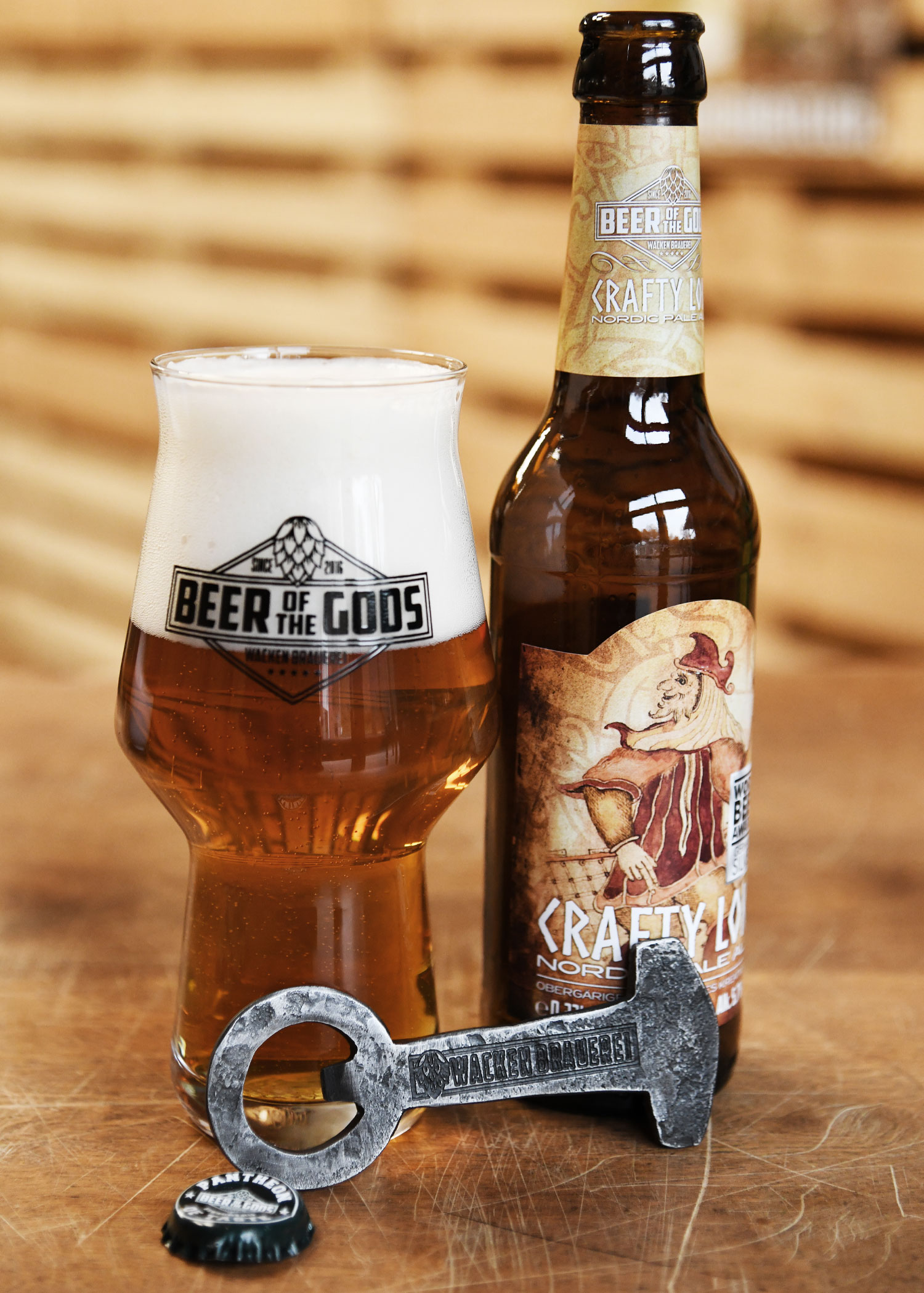 Thors Hammer Bottle Opener with Logo - Wacken Brauerei