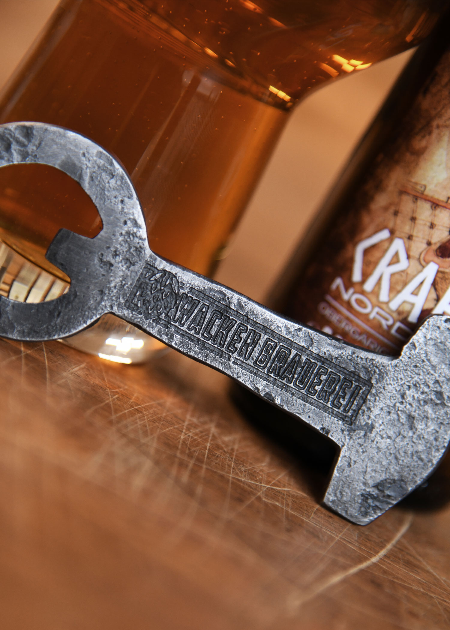 Thors Hammer Bottle Opener with Logo - Wacken Brauerei