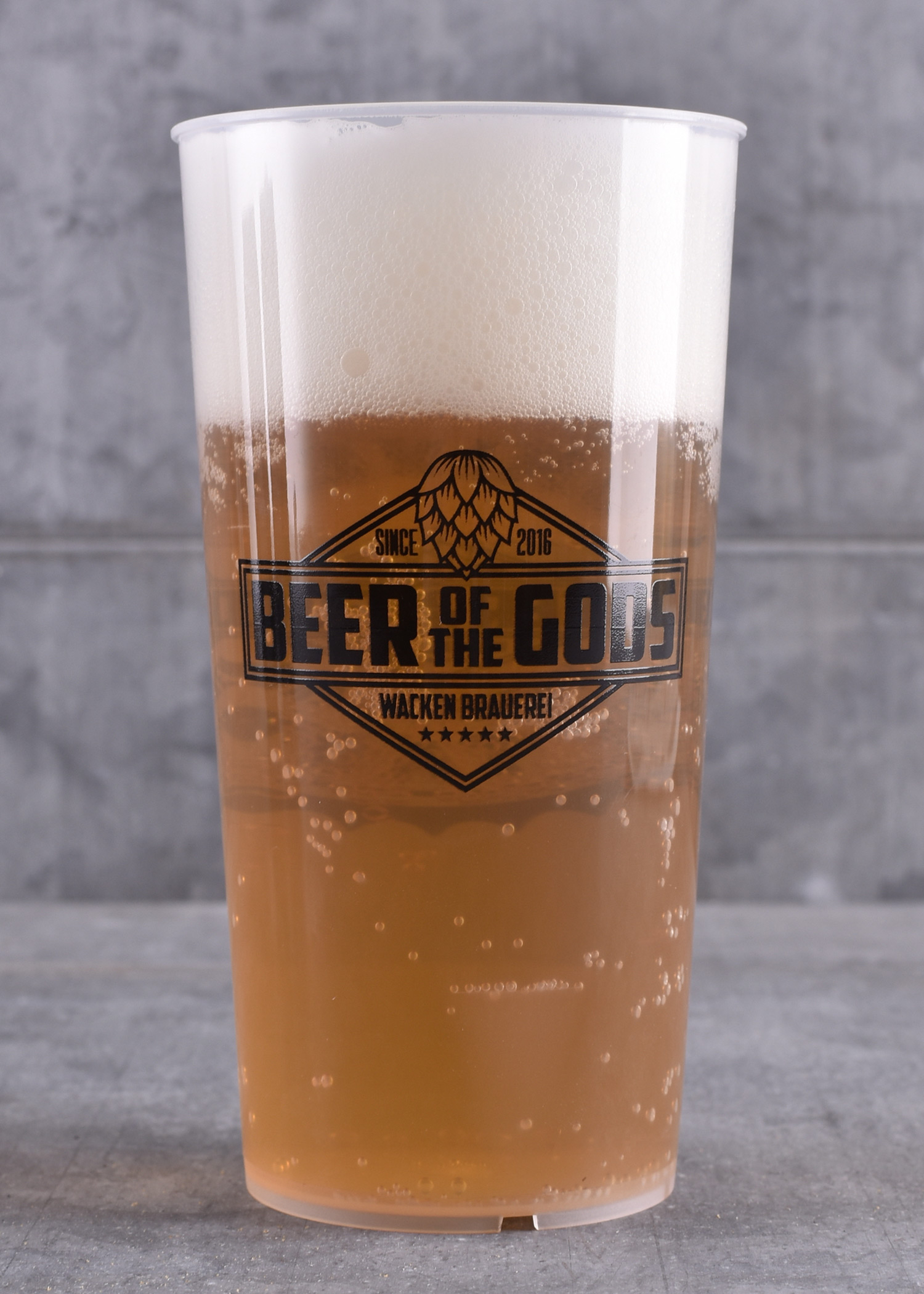 A Pantheon of Taste - Plastic Cup, 300 ml with calibration mark - Wacken Brewery